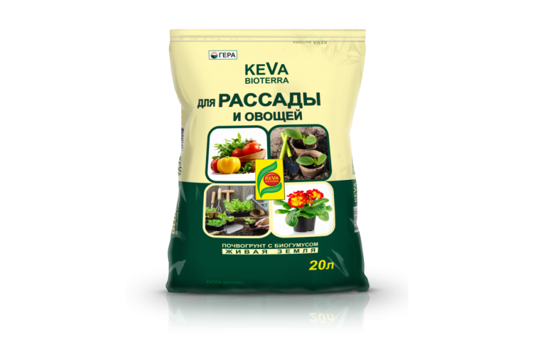 Почвогрунт для рассады и овощей (20 л) (Keva Bioterra)