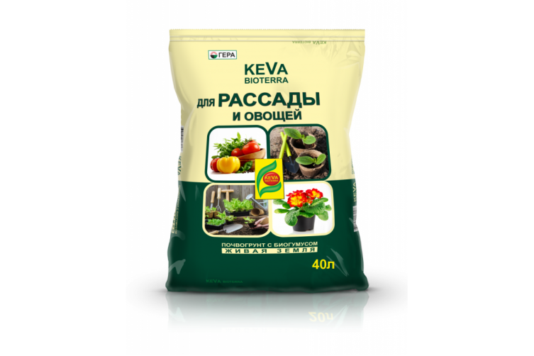 Почвогрунт для рассады и овощей (40 л) (Keva Bioterra)