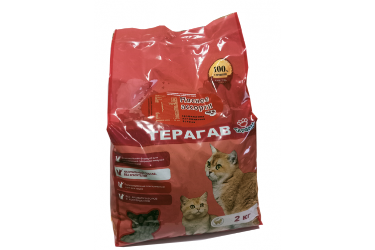 Корм для кошек ТЕРАГАВ - МЯСНОЕ АССОРТИ (2 кг)