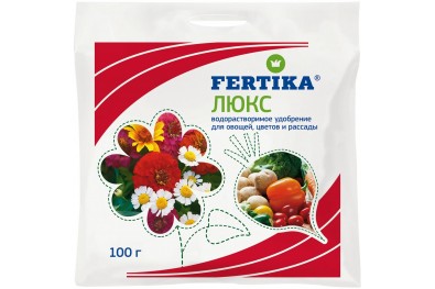 ЛЮКС кристаллическое удобрение для цветов и рассады (100 г)(Fertica)
